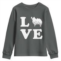 Love Pomeranian Youth Sweatshirt Cute Pom Dog Lover Gift