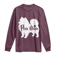 Proud Pom Mom Long Sleeve Shirt Pomeranian Dog Lover Gift