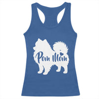 Proud Pom Mom Racerback Tank Top Pomeranian Dog Lover Gift