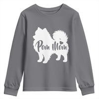 Proud Pom Mom Youth Sweatshirt Pomeranian Dog Lover Gift