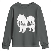 Proud Pom Mom Youth Sweatshirt Pomeranian Dog Lover Gift