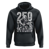 250 Years Strong Bigfoot Guitar Hoodie USA 250th Anniversary Gift