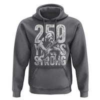 250 Years Strong Bigfoot Guitar Hoodie USA 250th Anniversary Gift