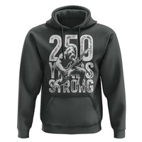 250 Years Strong Bigfoot Guitar Hoodie USA 250th Anniversary Gift
