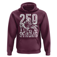 250 Years Strong Bigfoot Guitar Hoodie USA 250th Anniversary Gift