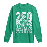 250 Years Strong Bigfoot Guitar Long Sleeve Shirt USA 250th Anniversary Gift