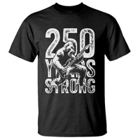 250 Years Strong Bigfoot Guitar T Shirt USA 250th Anniversary Gift