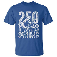250 Years Strong Bigfoot Guitar T Shirt USA 250th Anniversary Gift