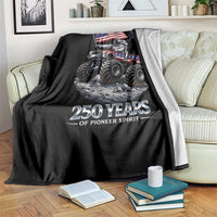 Astronaut 250 Years Of Pioneer Spirit Throw Blanket USA 250th Anniversary