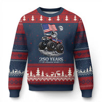 Astronaut 250 Years Of Pioneer Spirit Ugly Christmas Sweater USA 250th Anniversary