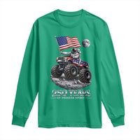 Astronaut 250 Years Of Pioneer Spirit Long Sleeve Shirt USA 250th Anniversary