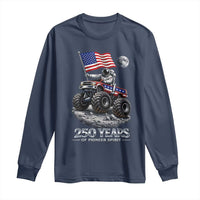 Astronaut 250 Years Of Pioneer Spirit Long Sleeve Shirt USA 250th Anniversary
