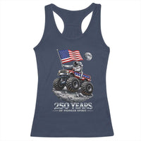 Astronaut 250 Years Of Pioneer Spirit Racerback Tank Top USA 250th Anniversary