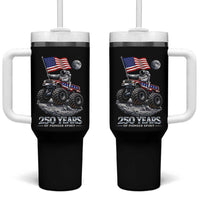 Astronaut 250 Years Of Pioneer Spirit Tumbler With Handle USA 250th Anniversary