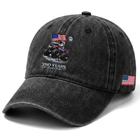 Astronaut 250 Years Of Pioneer Spirit Washed Cotton Baseball Cap USA 250th Anniversary