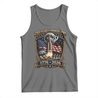 Astronaut 250 Years Of Pioneer Spirit Tank Top Patriotic Astronaut Graphic Gift