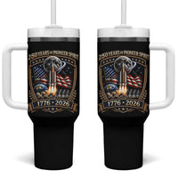 Astronaut 250 Years Of Pioneer Spirit Tumbler With Handle Patriotic Astronaut Graphic Gift