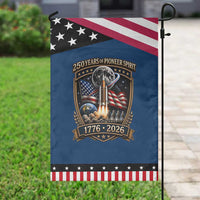 Astronaut 250 Years Of Pioneer Spirit Patriotic Garden Flag Astronaut Graphic Gift