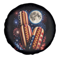 4th Of July Hotdog Fireworks Spare Tire Cover American Food Lovers