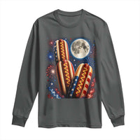 4th Of July Hotdog Fireworks Long Sleeve Shirt American Food Lovers