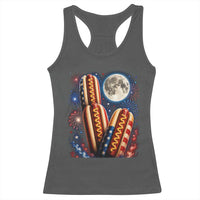 4th Of July Hotdog Fireworks Racerback Tank Top American Food Lovers