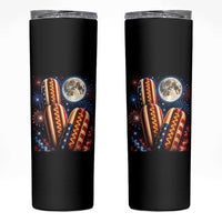 4th Of July Hotdog Fireworks Skinny Tumbler American Food Lovers
