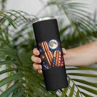 4th Of July Hotdog Fireworks Skinny Tumbler American Food Lovers