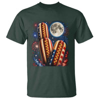 4th Of July Hotdog Fireworks T Shirt American Food Lovers