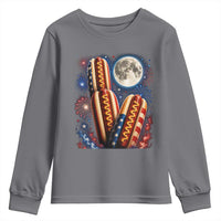 4th Of July Hotdog Fireworks Youth Sweatshirt American Food Lovers