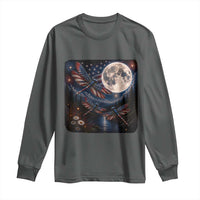 American Flag Dragonfly Patriotic 4th Of July Long Sleeve Shirt