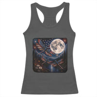 American Flag Dragonfly Patriotic 4th Of July Racerback Tank Top