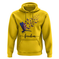Freedom Dragonfly American Flag 4th Of July Hoodie Patriotic Nature Lover Graphic