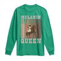 African American Cowgirl Long Sleeve Shirt Melanin Rodeo Queen Western Country - Wonder Print Shop