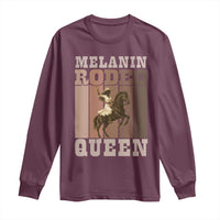 African American Cowgirl Long Sleeve Shirt Melanin Rodeo Queen Western Country - Wonder Print Shop
