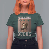 African American Cowgirl T Shirt For Women Melanin Rodeo Queen Western Country - Wonder Print Shop