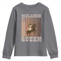 African American Cowgirl Youth Sweatshirt Melanin Rodeo Queen Western Country - Wonder Print Shop