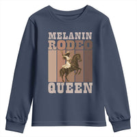 African American Cowgirl Youth Sweatshirt Melanin Rodeo Queen Western Country - Wonder Print Shop