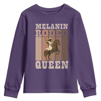 African American Cowgirl Youth Sweatshirt Melanin Rodeo Queen Western Country - Wonder Print Shop