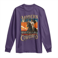 Modern Cowgirls Long Sleeve Shirt American Woman Western Rodeo - Wonder Print Shop