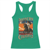 Modern Cowgirls Racerback Tank Top American Woman Western Rodeo - Wonder Print Shop