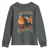 Modern Cowgirls Youth Sweatshirt American Woman Western Rodeo - Wonder Print Shop