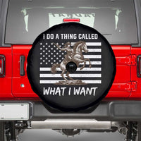 Patriotic Cowgirl Spare Tire Cover I Do A Thing Called What I Want American Flag - Wonder Print Shop