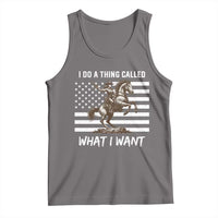 Patriotic Cowgirl Tank Top I Do A Thing Called What I Want American Flag - Wonder Print Shop