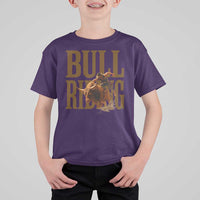 Bull Riding Cowboy Western Texas Rodeo Life T Shirt For Kid - Wonder Print Shop