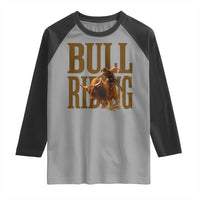 Bull Riding Cowboy Western Texas Rodeo Life Raglan Shirt - Wonder Print Shop