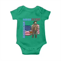 Patriotic Cowboy Baby Onesie American Rodeo Daddy USA Rodeo Art - Wonder Print Shop
