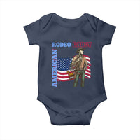 Patriotic Cowboy Baby Onesie American Rodeo Daddy USA Rodeo Art - Wonder Print Shop