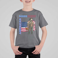 Patriotic Cowboy T Shirt For Kid American Rodeo Daddy USA Rodeo Art - Wonder Print Shop