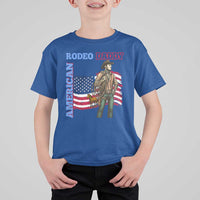 Patriotic Cowboy T Shirt For Kid American Rodeo Daddy USA Rodeo Art - Wonder Print Shop