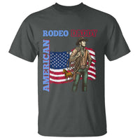 Patriotic Cowboy T Shirt American Rodeo Daddy USA Rodeo Art - Wonder Print Shop